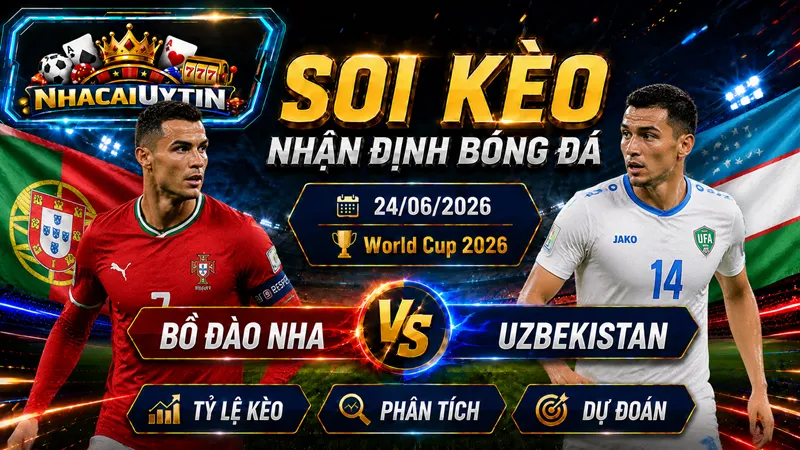 Các cầu thủ ra sân ở trận Bồ Đào Nha vs Uzbekistan